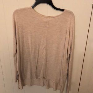 Tan basic long sleeve top